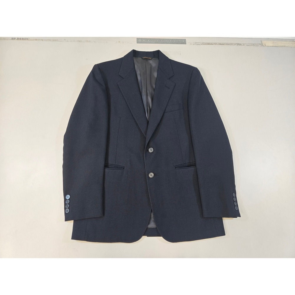 Cricketeer Mens Vintage Navy Blue Two Button Blazer Sport Coat Clarke's USA Made